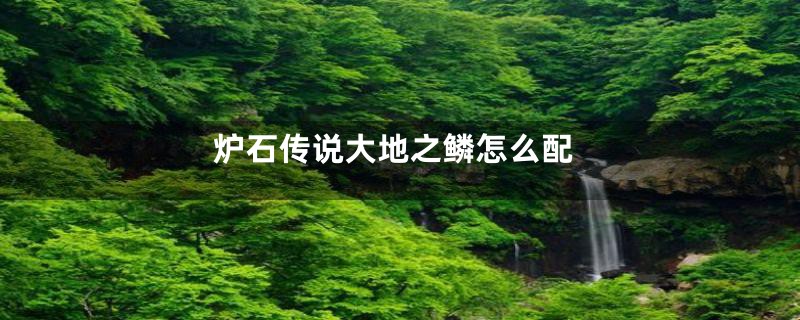 炉石传说大地之鳞怎么配