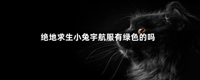 绝地求生小兔宇航服有绿色的吗