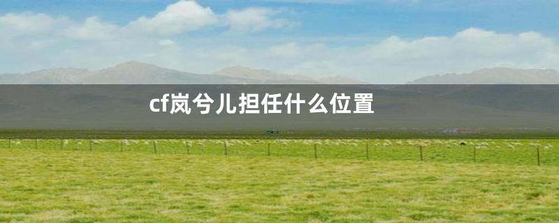 cf岚兮儿担任什么位置