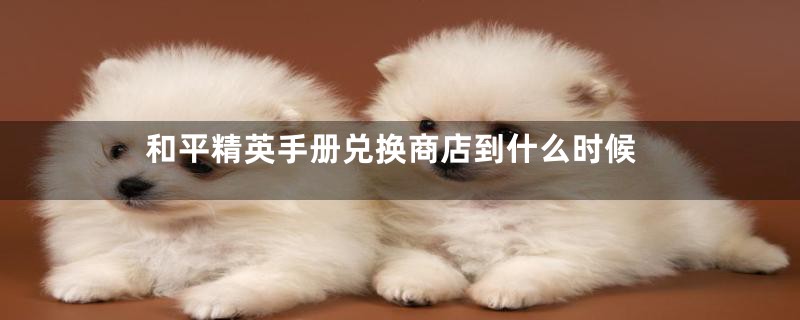 和平精英手册兑换商店到什么时候