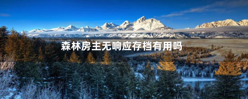 森林房主无响应存档有用吗