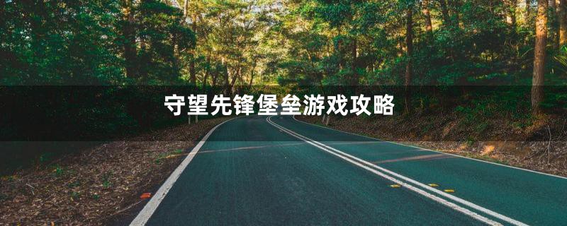 守望先锋堡垒游戏攻略