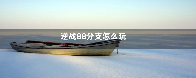 逆战88分支怎么玩