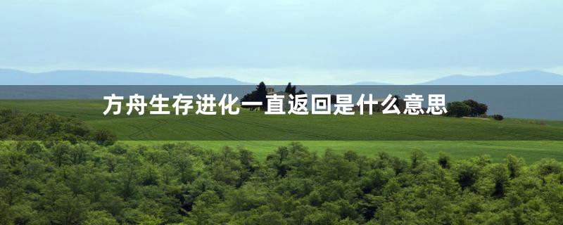 方舟生存进化一直返回是什么意思