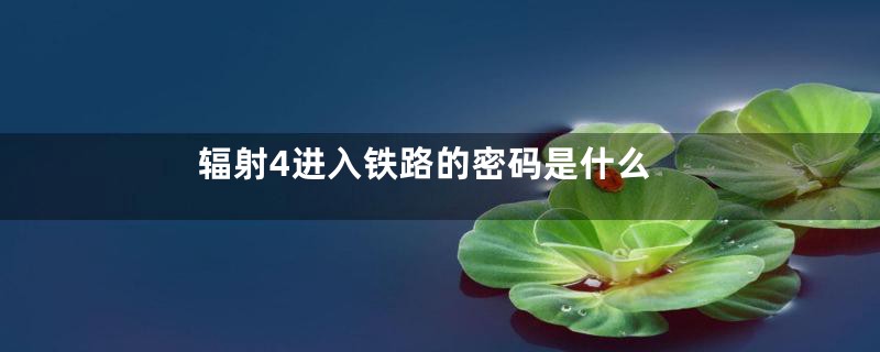 辐射4进入铁路的密码是什么