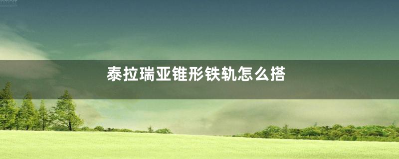泰拉瑞亚锥形铁轨怎么搭