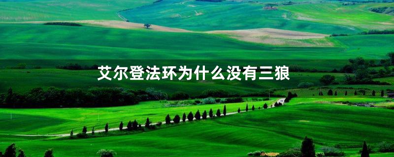艾尔登法环为什么没有三狼