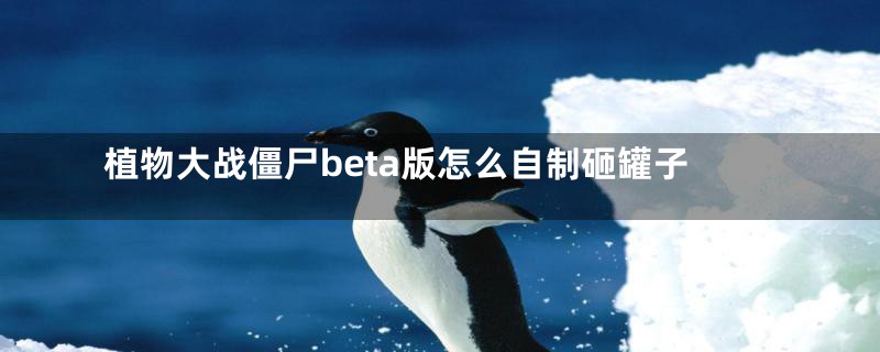植物大战僵尸beta版怎么自制砸罐子