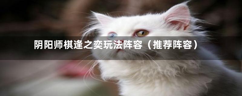阴阳师棋逢之奕玩法阵容（推荐阵容）