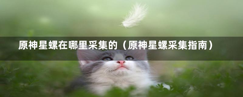 原神星螺在哪里采集的(原神星螺采集指南)