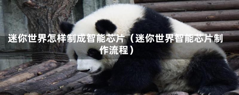 迷你世界怎样制成智能芯片(迷你世界智能芯片制作流程)
