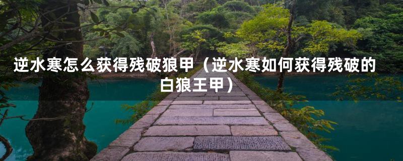 逆水寒怎么获得残破狼甲(逆水寒如何获得残破的白狼王甲)