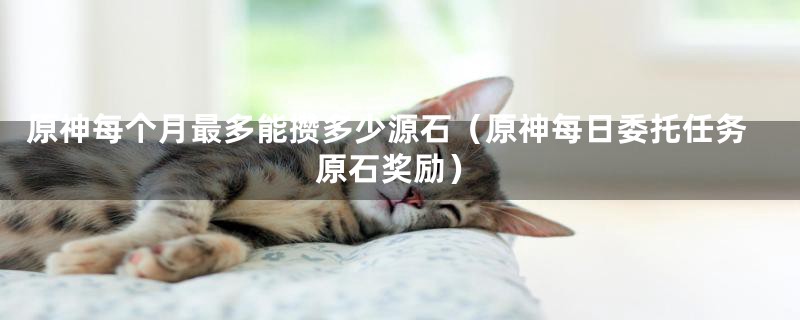 原神每个月最多能攒多少源石(原神每日委托任务原石奖励)