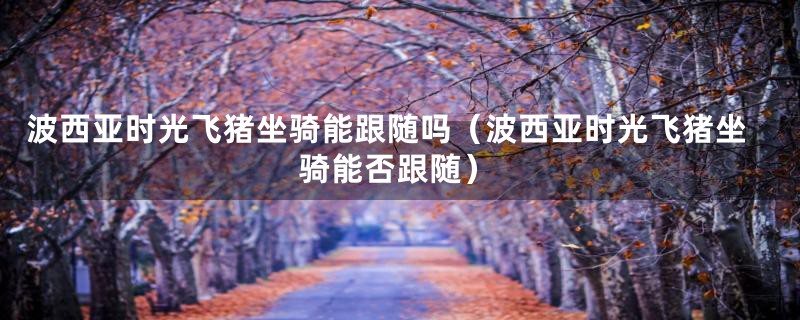 波西亚时光飞猪坐骑能跟随吗(波西亚时光飞猪坐骑能否跟随)