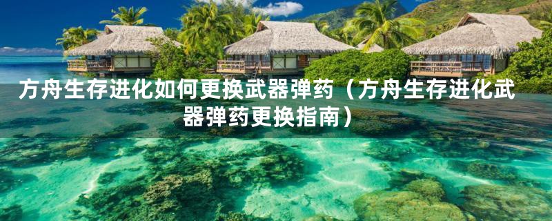 方舟生存进化如何更换武器弹药(方舟生存进化武器弹药更换指南)