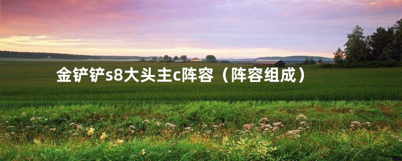 金铲铲s8大头主c阵容(阵容组成)