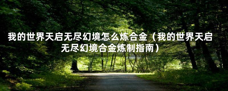 我的世界天启无尽幻境怎么炼合金(我的世界天启无尽幻境合金炼制指南)