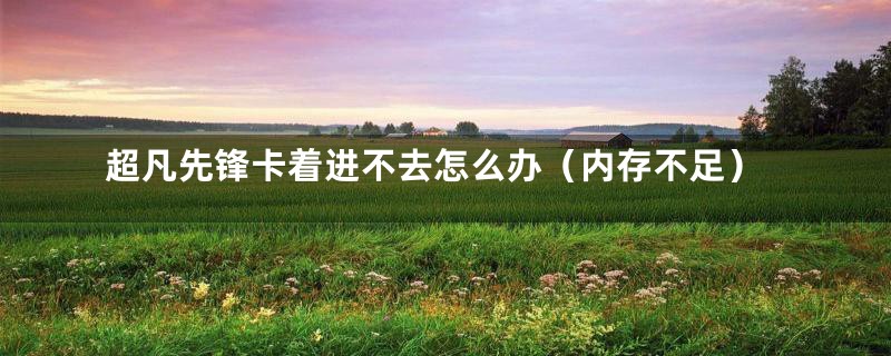 超凡先锋卡着进不去怎么办(内存不足)