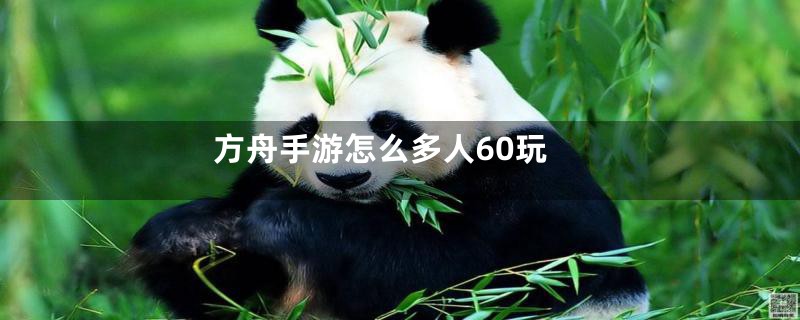 方舟手游怎么多人60玩