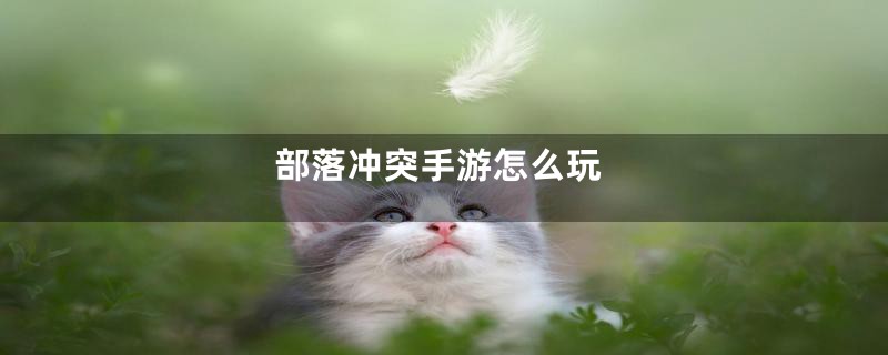部落冲突手游怎么玩