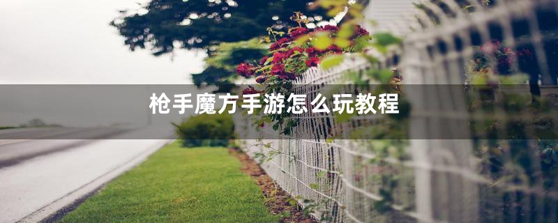 枪手魔方手游怎么玩教程