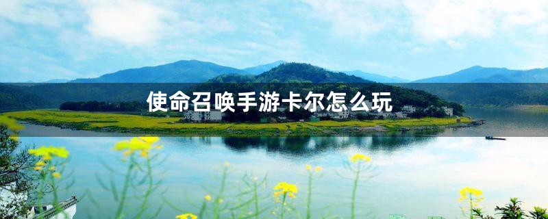 使命召唤手游卡尔怎么玩