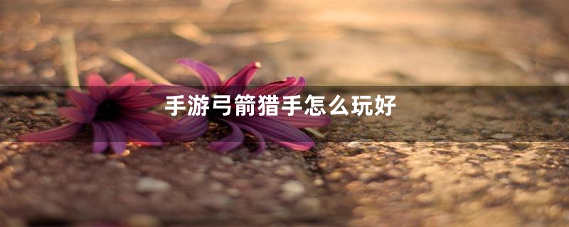 手游弓箭猎手怎么玩好