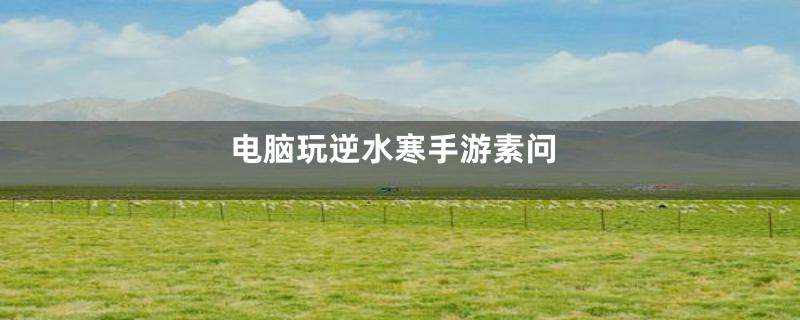 电脑玩逆水寒手游素问