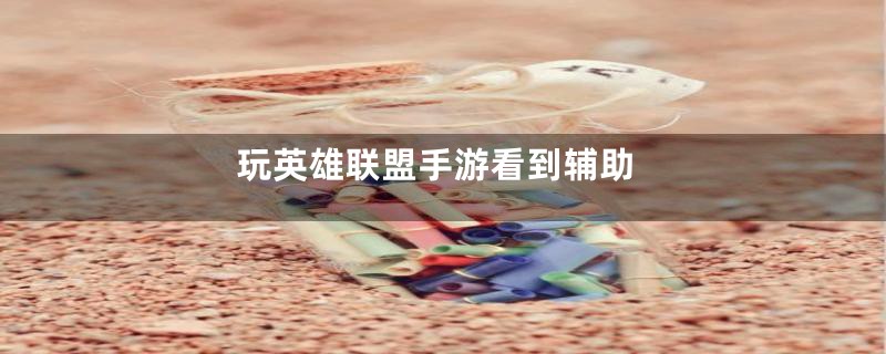 玩英雄联盟手游看到辅助