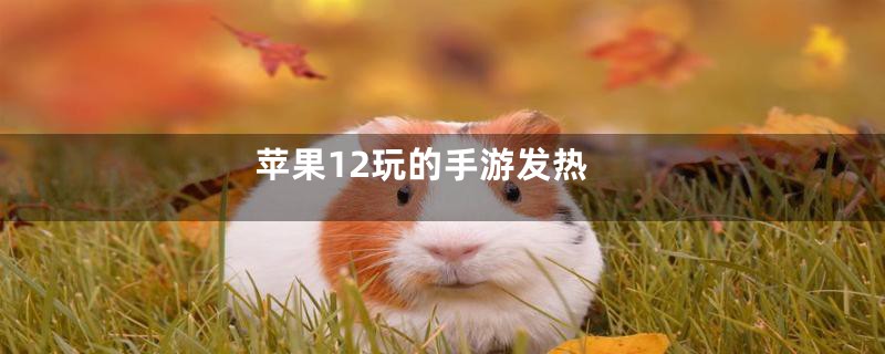 苹果12玩的手游发热