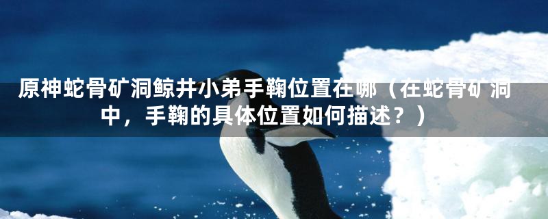 原神蛇骨矿洞鲸井小弟手鞠位置在哪（在蛇骨矿洞中，手鞠的具体位置如何描述？）