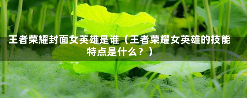 王者荣耀封面女英雄是谁(王者荣耀女英雄的技能特点是什么?)