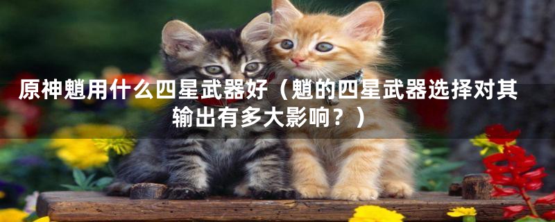 原神魈用什么四星武器好（魈的四星武器选择对其输出有多大影响？）