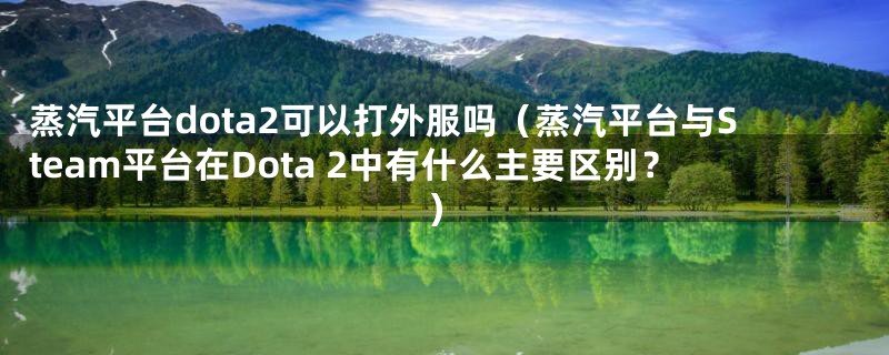 蒸汽平台dota2可以打外服吗(蒸汽平台与Steam平台在Dota 2中有什么主要区别?)