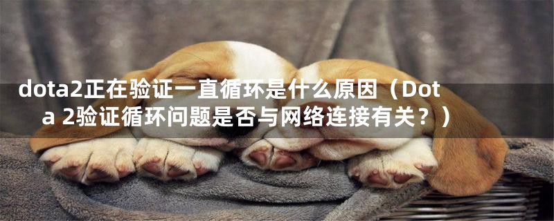 dota2正在验证一直循环是什么原因(Dota 2验证循环问题是否与网络连接有关?)