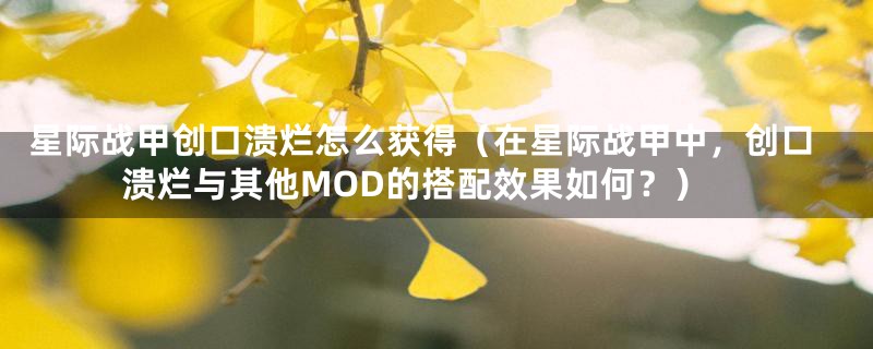 星际战甲创口溃烂怎么获得（在星际战甲中，创口溃烂与其他MOD的搭配效果如何？）