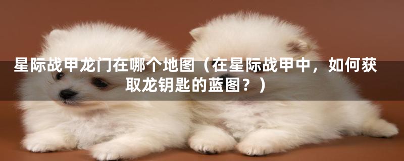 星际战甲龙门在哪个地图(在星际战甲中,如何获取龙钥匙的蓝图?)