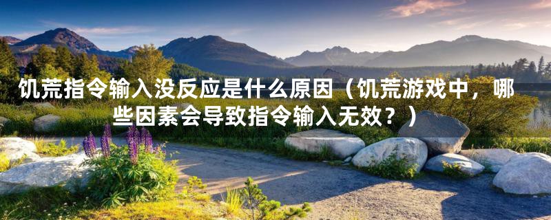 饥荒指令输入没反应是什么原因(饥荒游戏中,哪些因素会导致指令输入无效?)