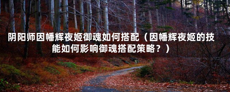 阴阳师因幡辉夜姬御魂如何搭配（因幡辉夜姬的技能如何影响御魂搭配策略？）