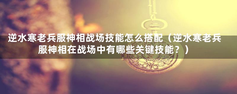 逆水寒老兵服神相战场技能怎么搭配（逆水寒老兵服神相在战场中有哪些关键技能？）