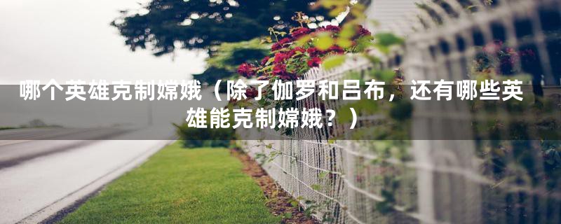 哪个英雄克制嫦娥(除了伽罗和吕布,还有哪些英雄能克制嫦娥?)