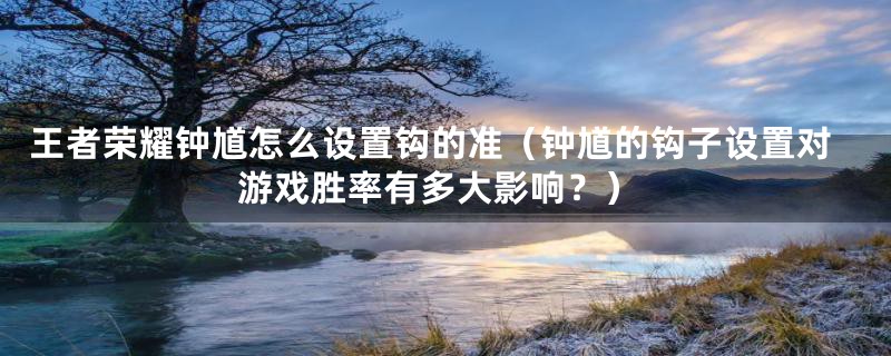 王者荣耀钟馗怎么设置钩的准(钟馗的钩子设置对游戏胜率有多大影响?)