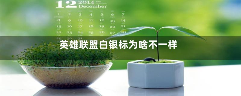 英雄联盟白银标为啥不一样