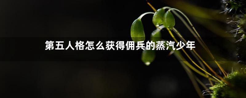 第五人格怎么获得佣兵的蒸汽少年