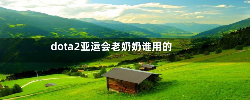 dota2亚运会老奶奶谁用的
