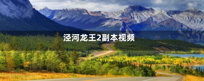 泾河龙王2副本视频