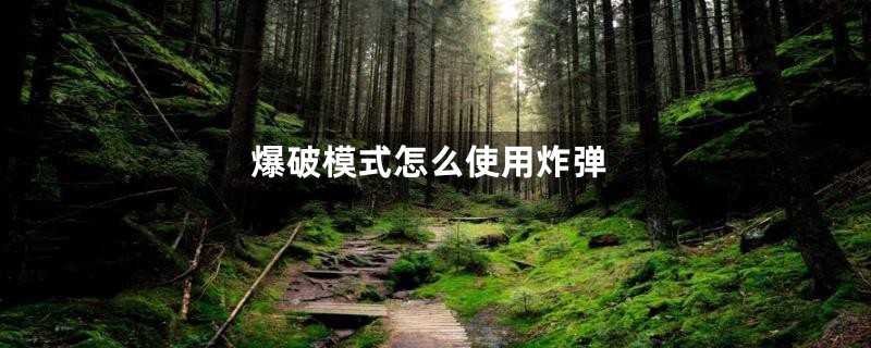 爆破模式怎么使用炸弹