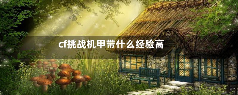 cf挑战机甲带什么经验高