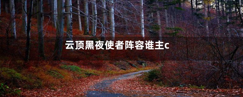 云顶黑夜使者阵容谁主c