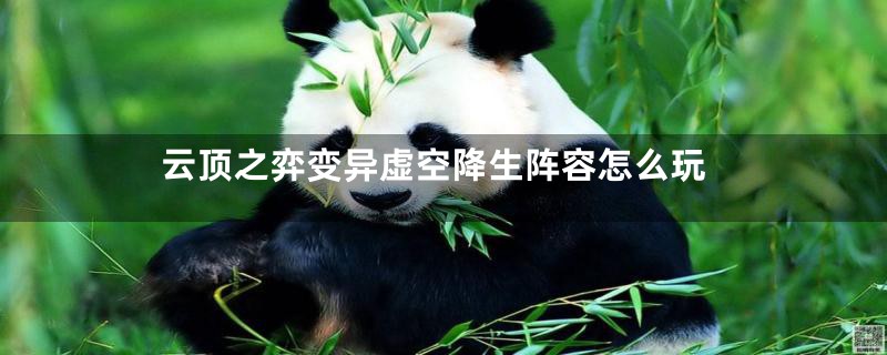 云顶之弈变异虚空降生阵容怎么玩